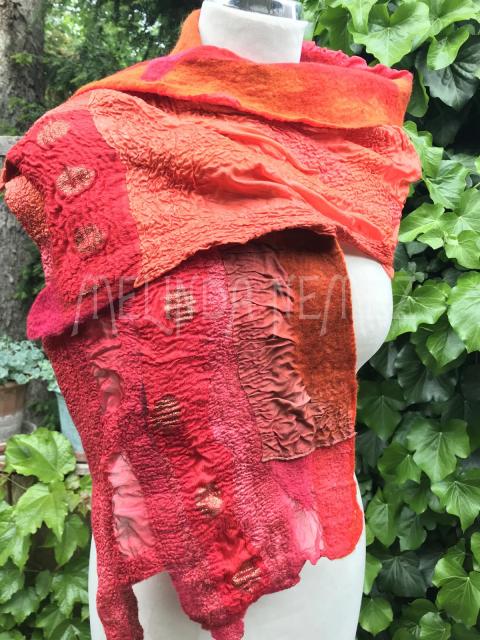 Melinda Nemez Felt Shawl, scarf & stole - 3244